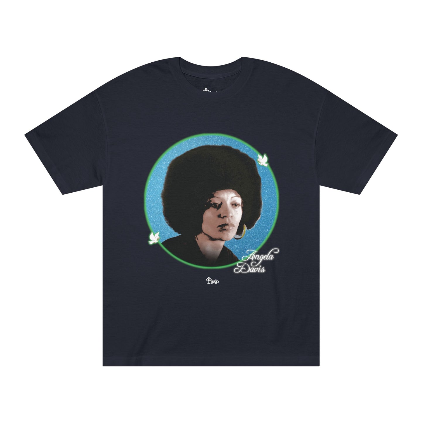 black-angela davis graphic tee
