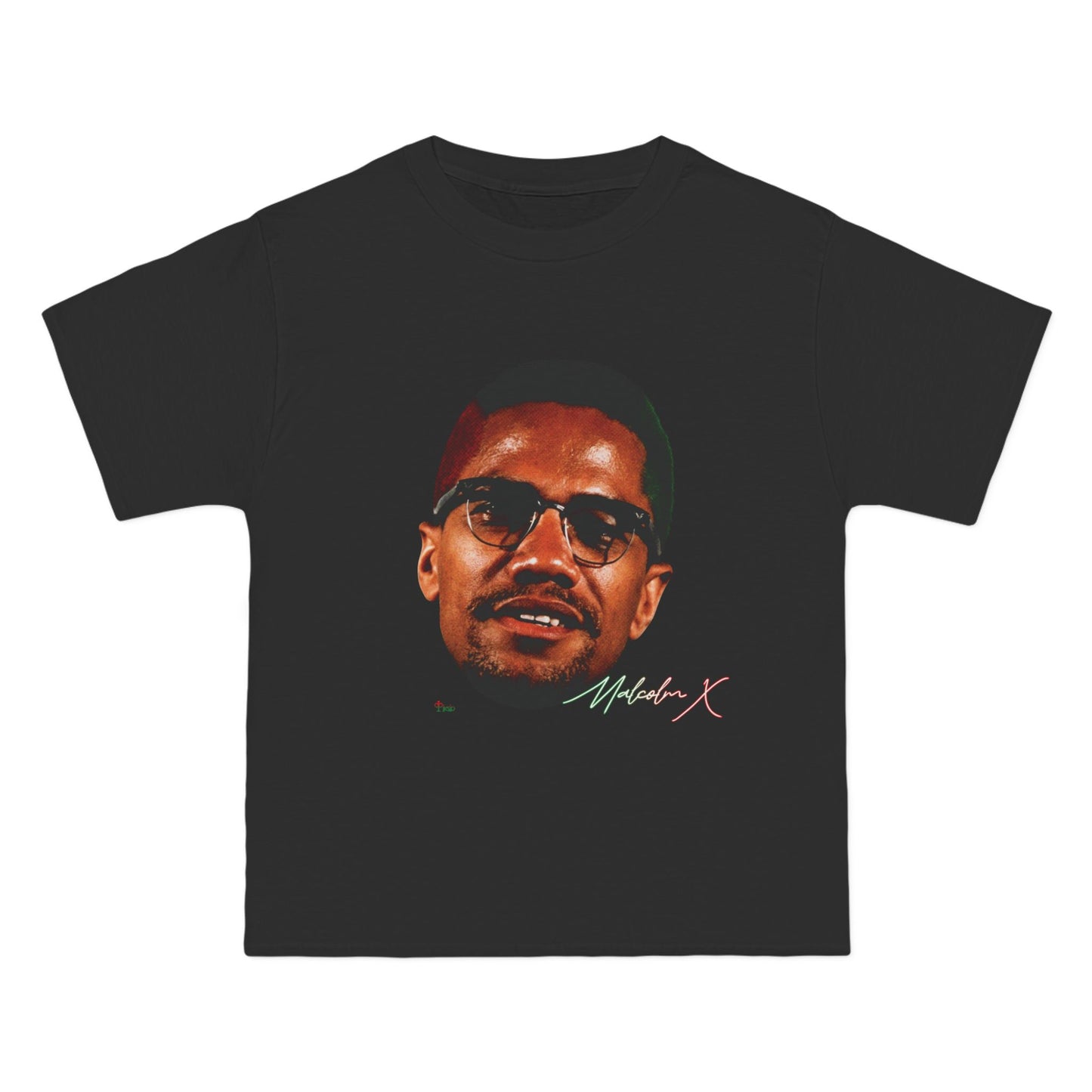 black-malcom x graphic tshirt