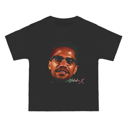 black-malcom x graphic tshirt