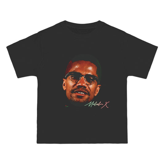 black-malcom x graphic tshirt